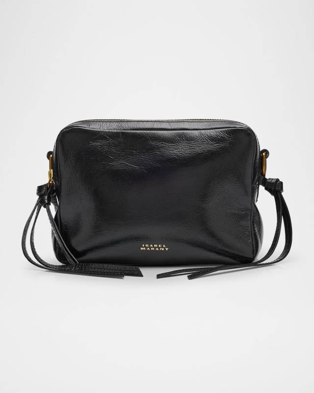 Wardy Zip Leather Camera Shoulder Bag